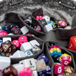 Critical Role Dice And Dice Bags>Bailey's Gray Dice Bag of Hoarding