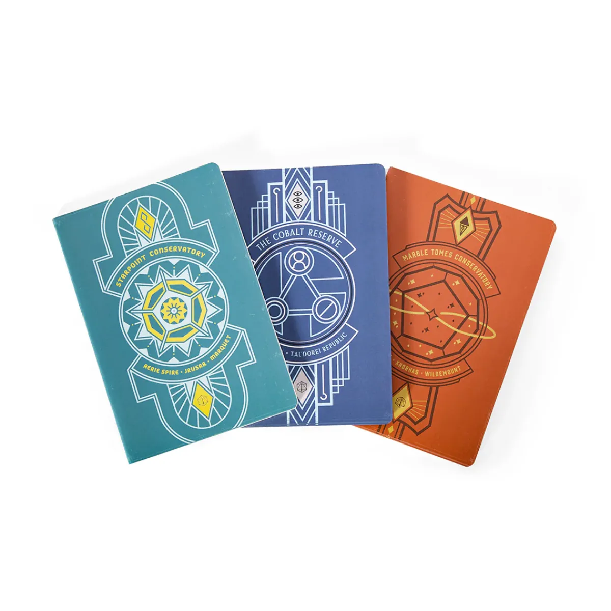 Critical Role Journals>Beauty of Exandria: The Archives - Libraries of Exandria Notebooks 3-Pack