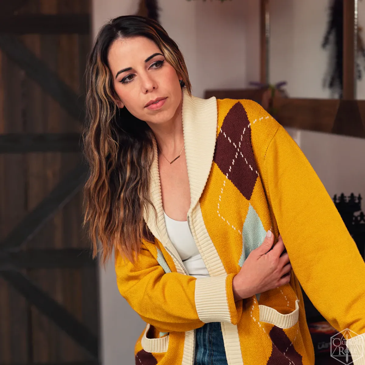 Critical Role Sweaters & Hoodies>Bells Hells Collection: Fresh Cut Grass Cardigan