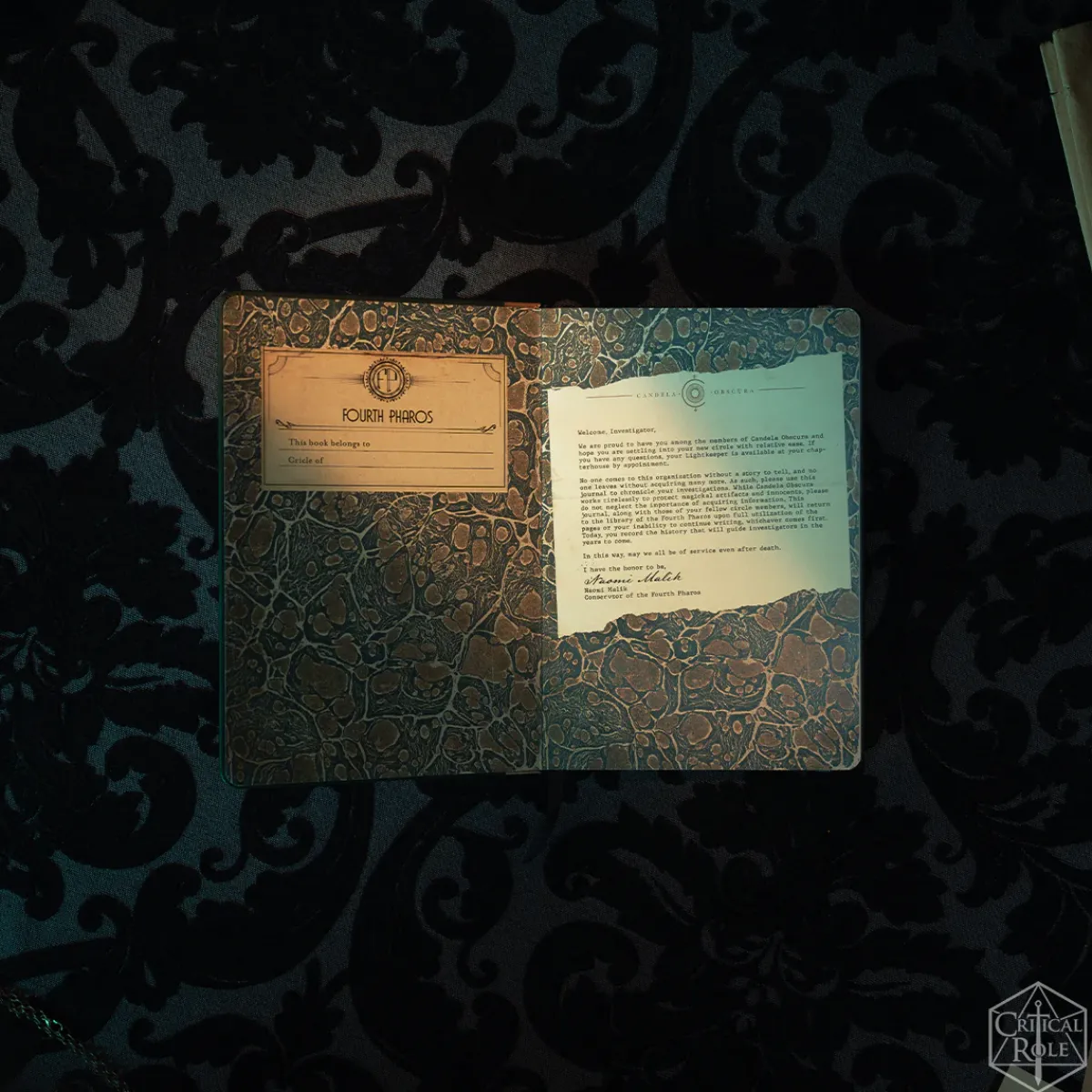 Critical Role Journals>Candela Obscura Investigator’s Journal