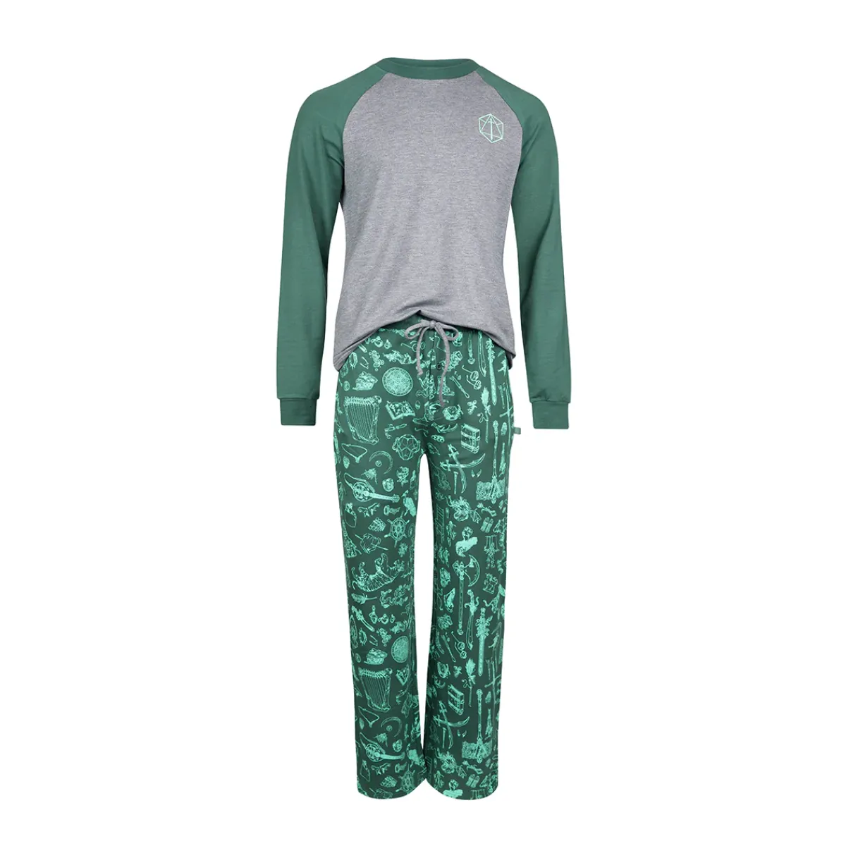 Critical Role Pajamas & Robes>Ultra Soft Forest Green Pajama Lounge Set