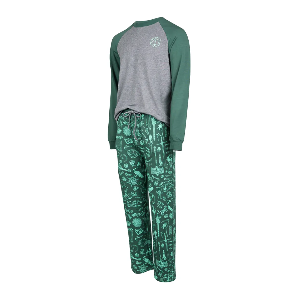 Critical Role Pajamas & Robes>Ultra Soft Forest Green Pajama Lounge Set