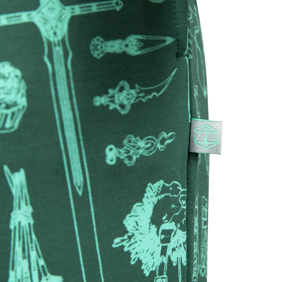 Critical Role Pajamas & Robes>Ultra Soft Forest Green Pajama Lounge Set