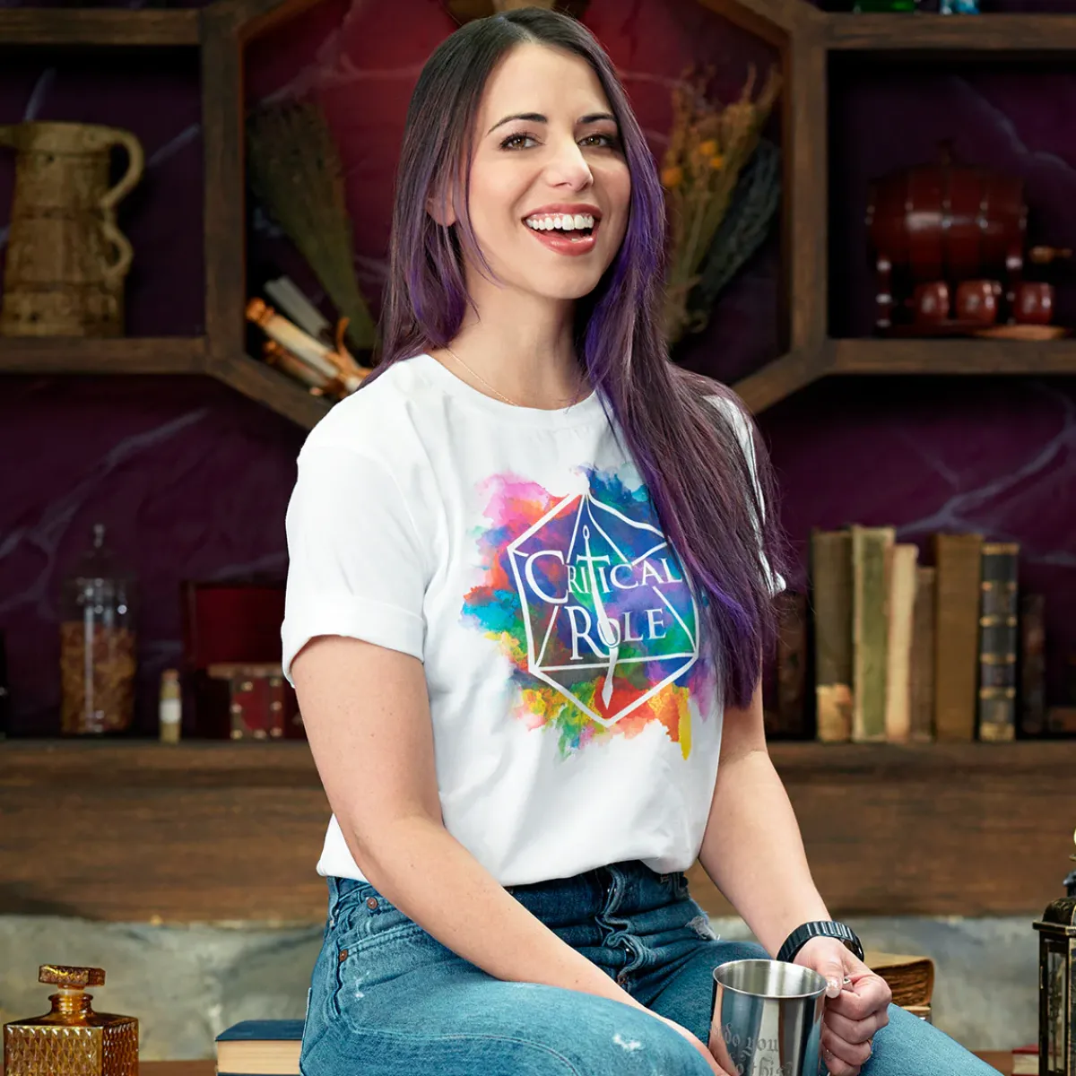 Critical Role T-shirts>Watercolor Logo T-Shirt