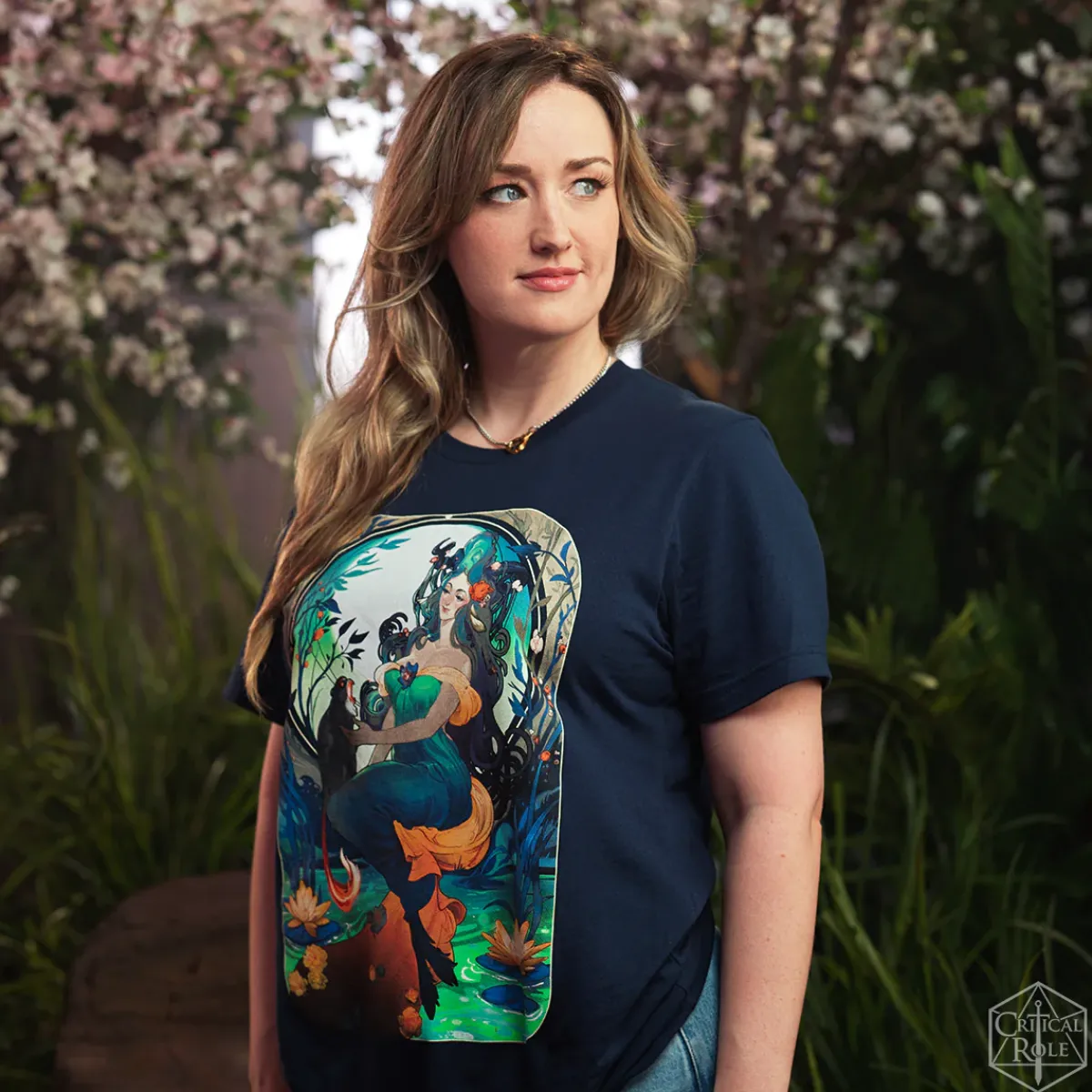 Critical Role T-shirts>Fearne Calloway Art Nouveau T-Shirt