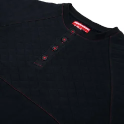 Critical Role Sweaters & Hoodies>Fjord Stone Black Henley Long Sleeve Shirt