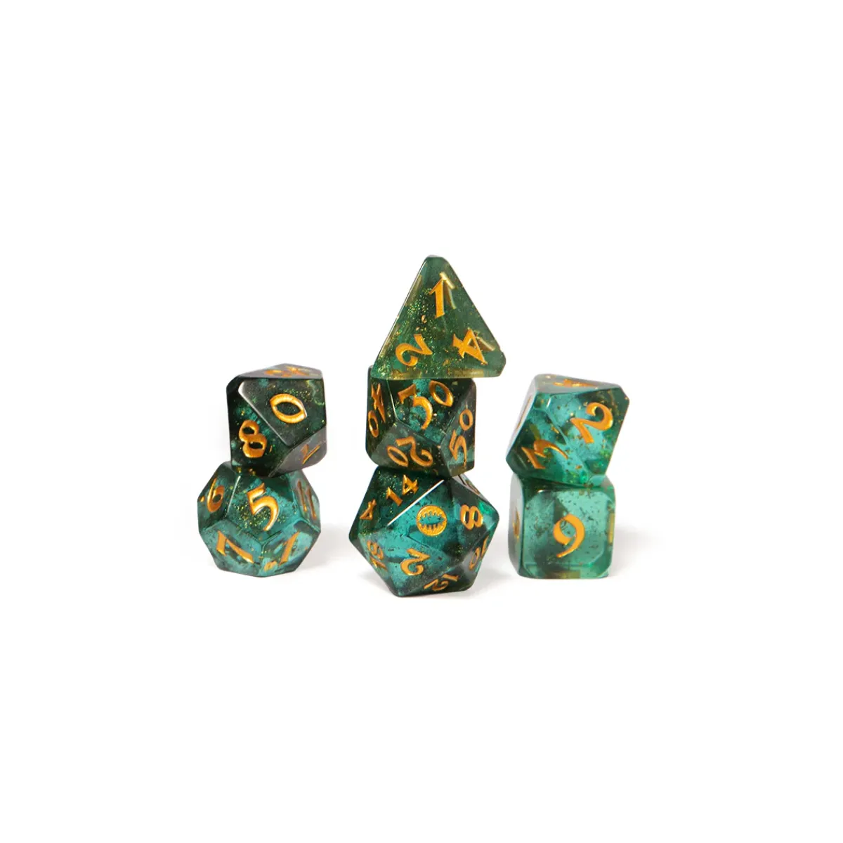 Critical Role Dice And Dice Bags>Mighty Nein Dice Set: Fjord Stone