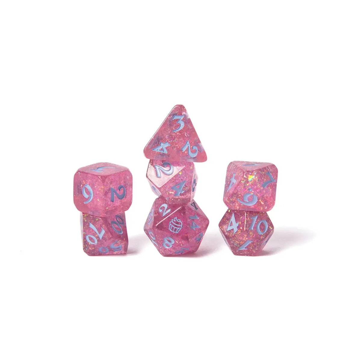 Critical Role Dice And Dice Bags>Mighty Nein Dice Set: Jester Lavorre