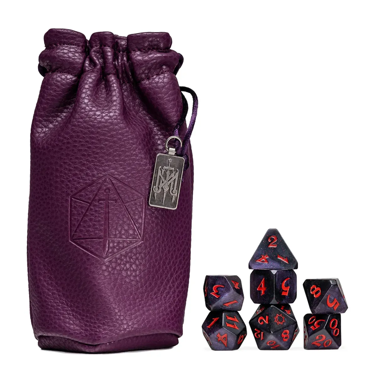 Critical Role Dice And Dice Bags>Mighty Nein Dice Set: Mollymauk Tealeaf