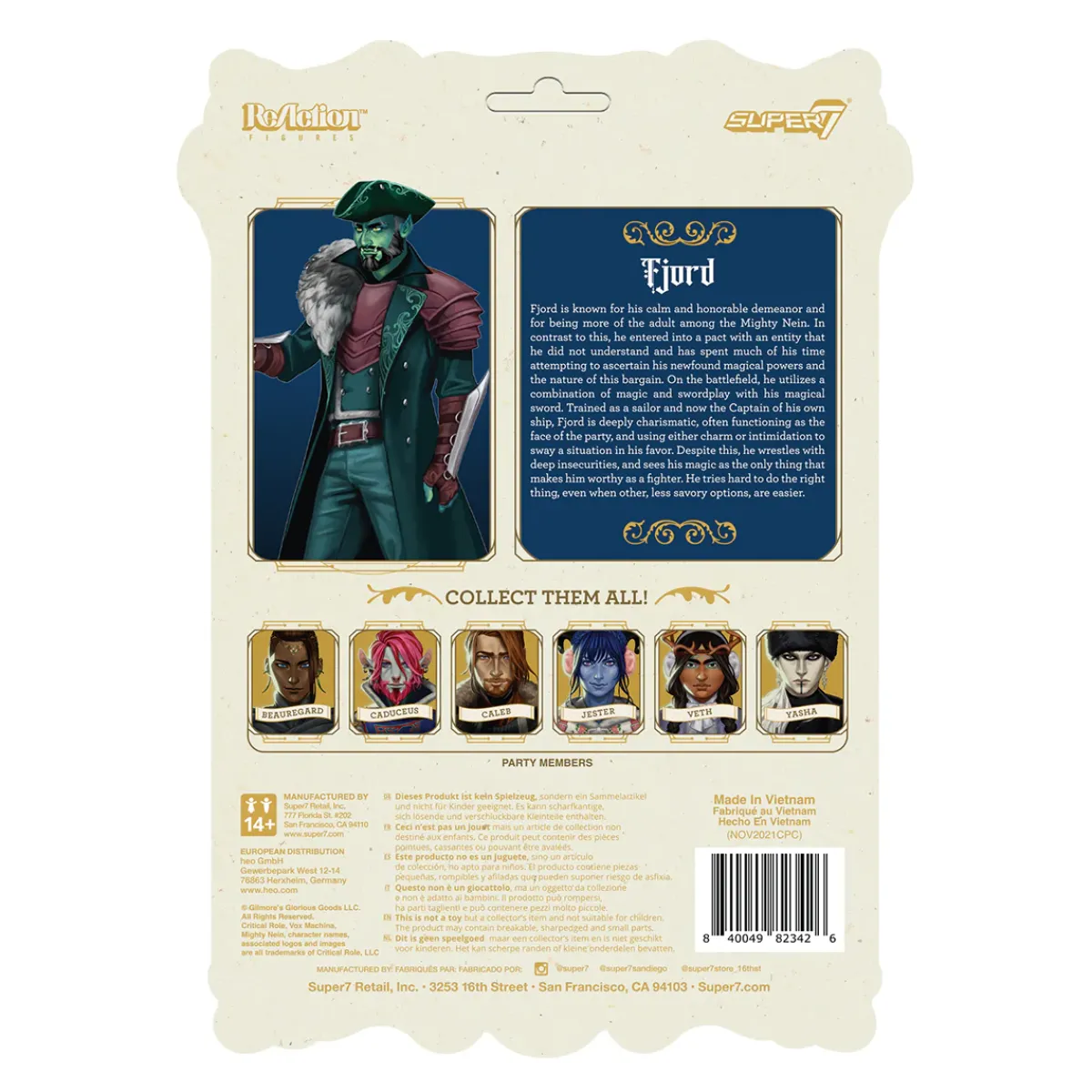 Critical Role Reaction Figures>Mighty Nein ReAction Figure - Fjord Stone