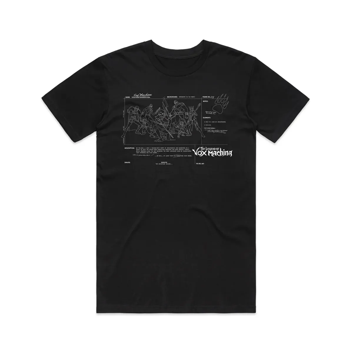 Critical Role T-shirts>The Legend of Vox Machina T-Shirt