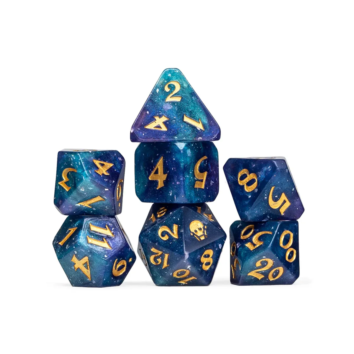 Critical Role Dice And Dice Bags>Vox Machina Dice Set: Taryon Darrington